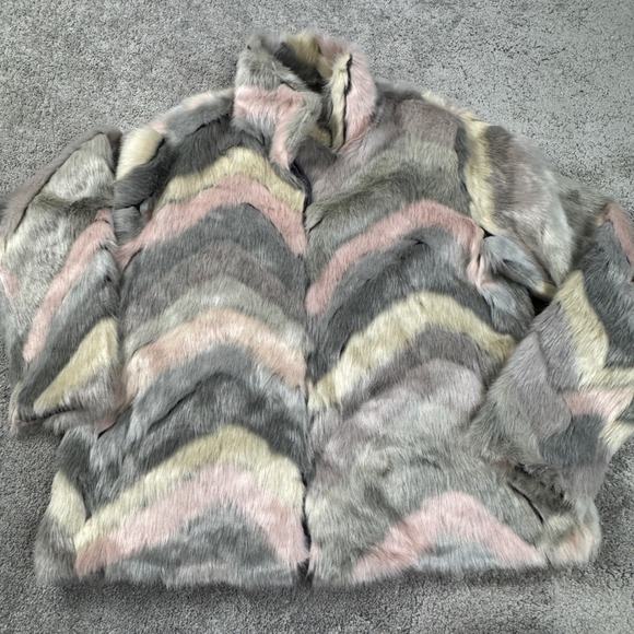 Solitaire Anthropologie Women's Medium Faux Fur Jacket - Picture 1 of 6
